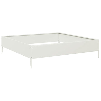 Arriate De Acero Blanco 100x100x26 Cm_5