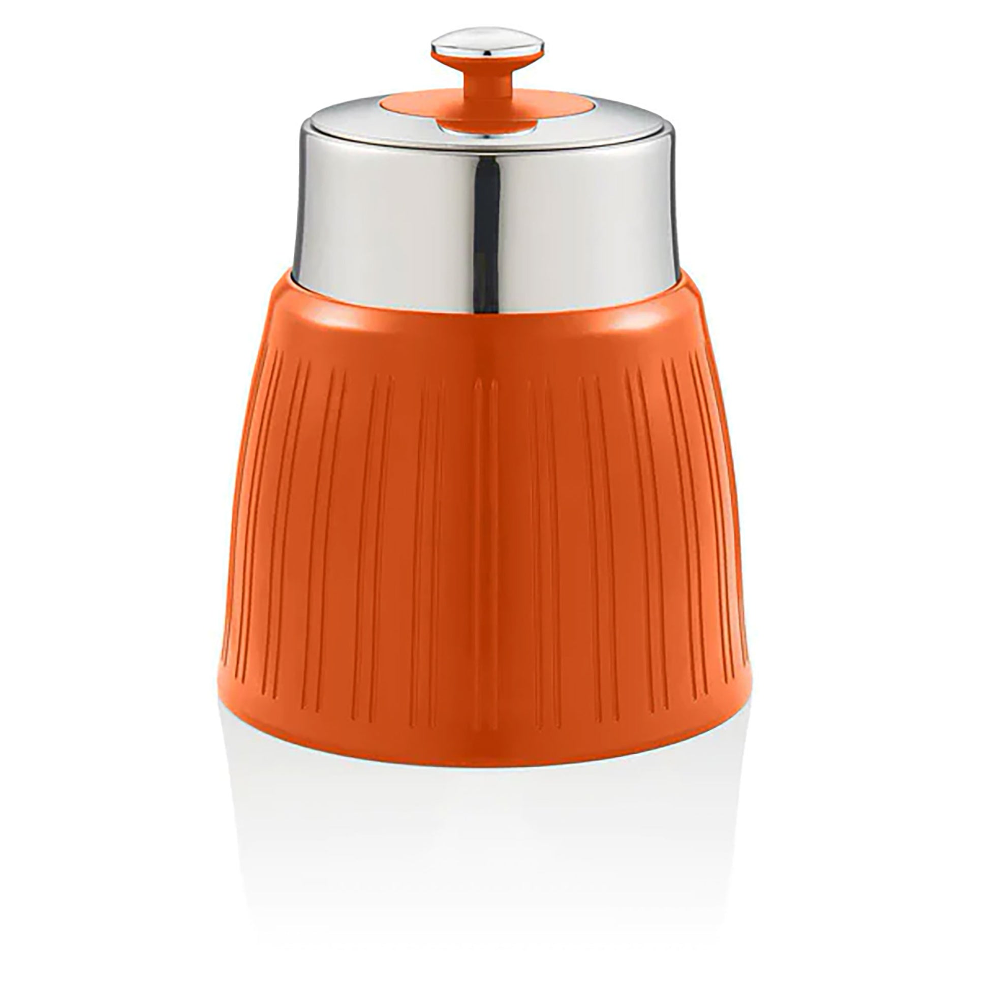 Set 3 Botes Cocina Almacenaje 1,2 L, Plástico Y Acero Inox, Especias, Té ,café, Retro, Vintage Swan Swka1024on, Naranja_1