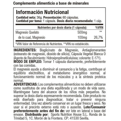 Magnesium Chelate 60 Caps