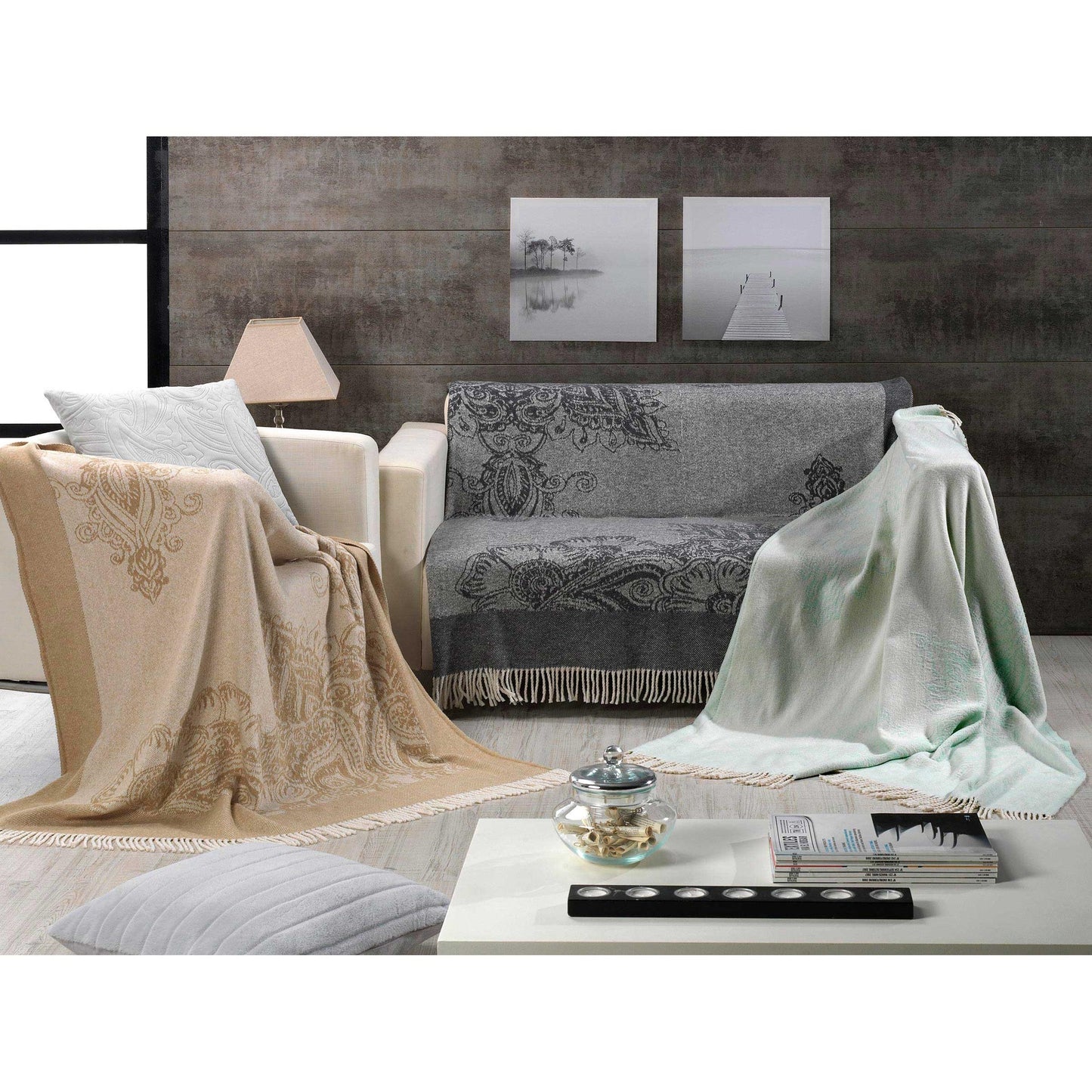 Manta Plaid GRIS 130x170cm