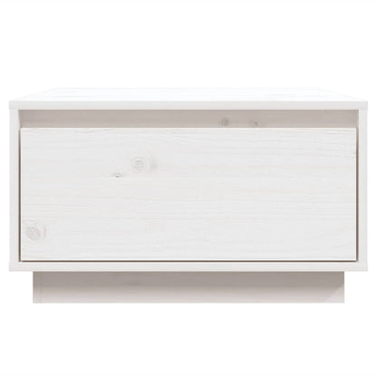 Mesa De Centro De Madera Maciza De Pino Blanco 55x56x32 Cm_2
