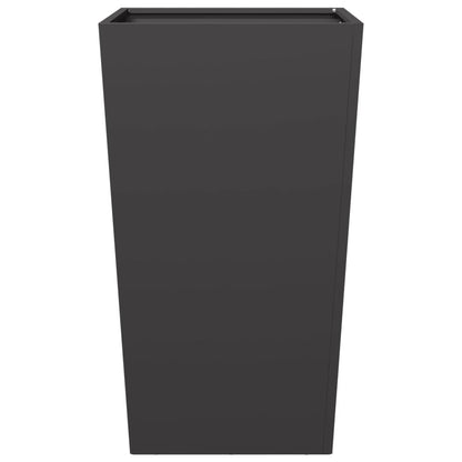 Jardineras 2 Uds Acero Negro 45x45x75 Cm_5