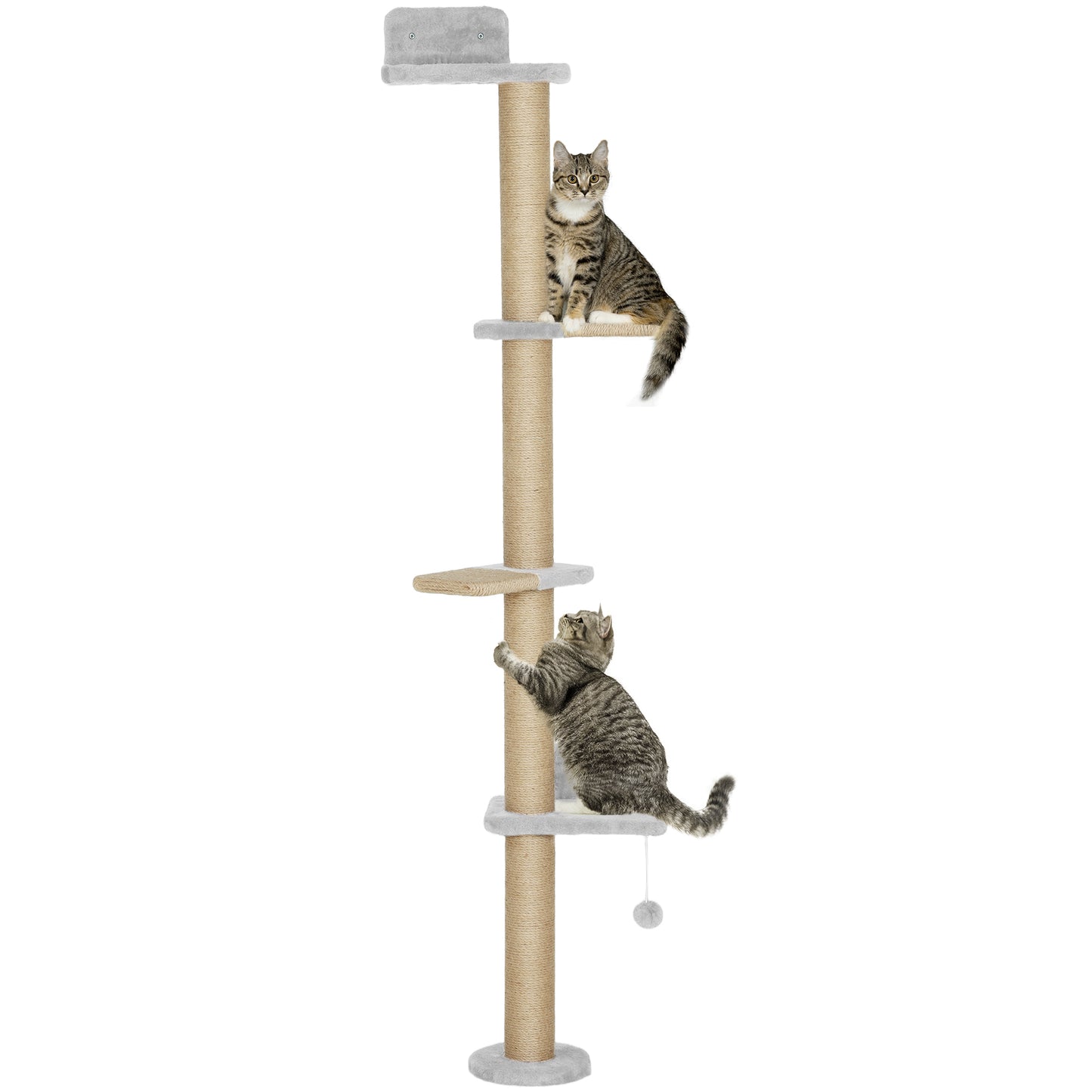 Pawhut Árbol Para Gatos De Pared De 5 Niveles_0