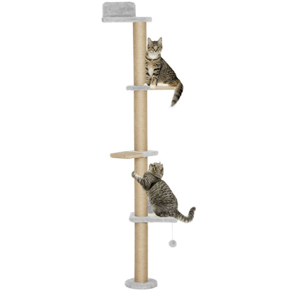 Pawhut Árbol Para Gatos De Pared De 5 Niveles_0