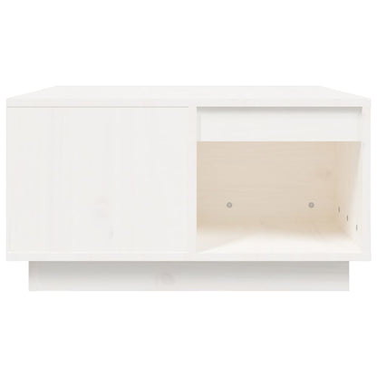 Mesa De Centro De Madera Maciza De Pino Blanco 60x61x32,5 Cm_4