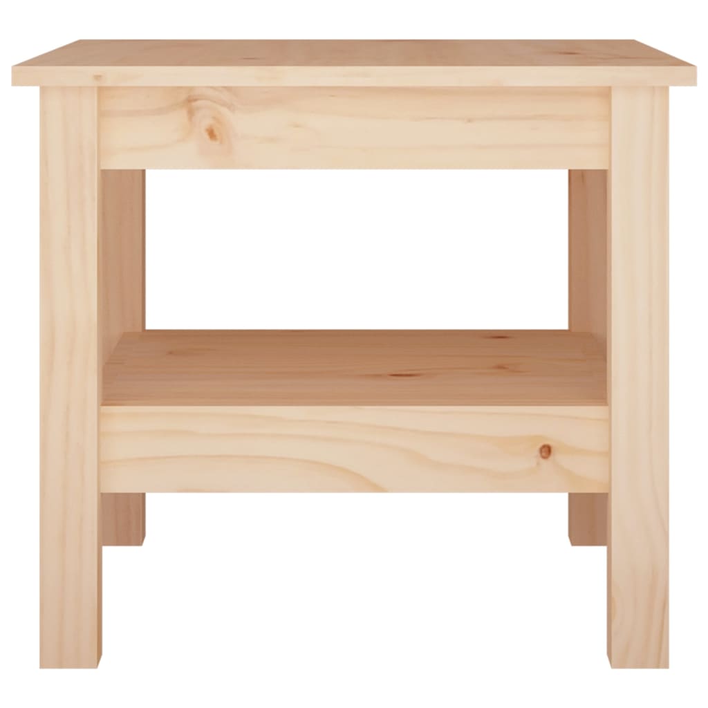 Mesa De Centro De Madera Maciza De Pino 45x45x40 Cm_1