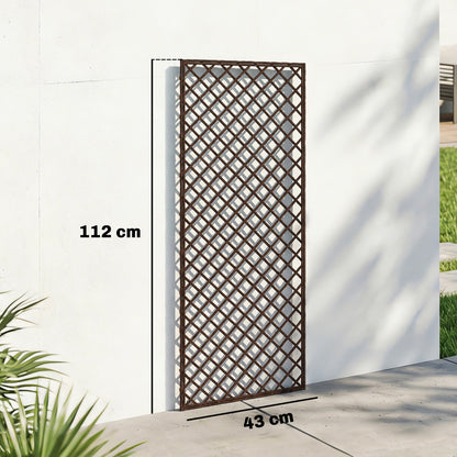 Outsunny Juego De 3 Enrejados De Jardín De Mimbre 43x112 Cm Madera Natural_2