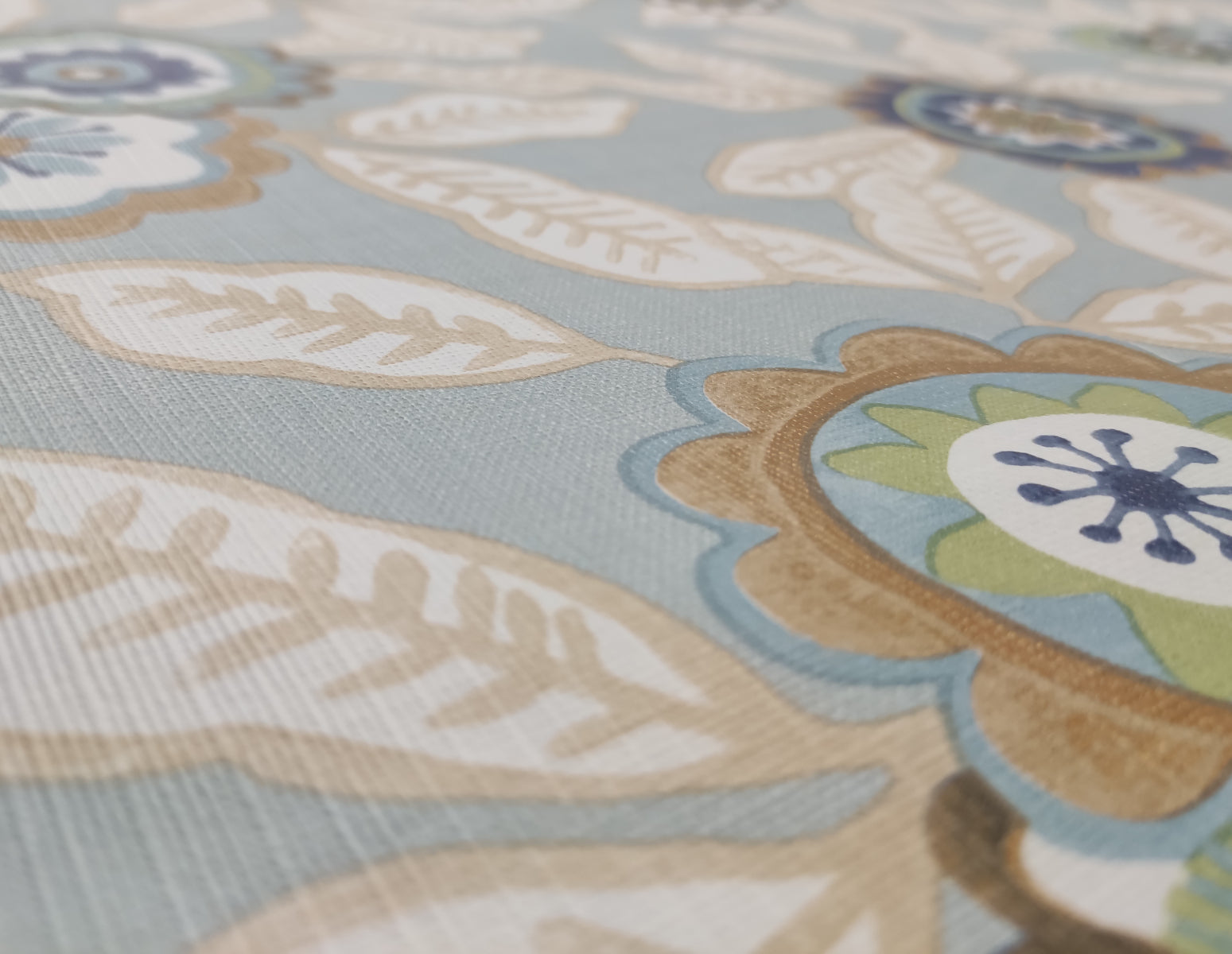 Mantel| Composicion Pvc| Base Poliester| Antimanchas| Flores