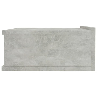 Mesitas De Noche Flotantes 2 Ud Madera Ingeniería Gris Hormigón_3