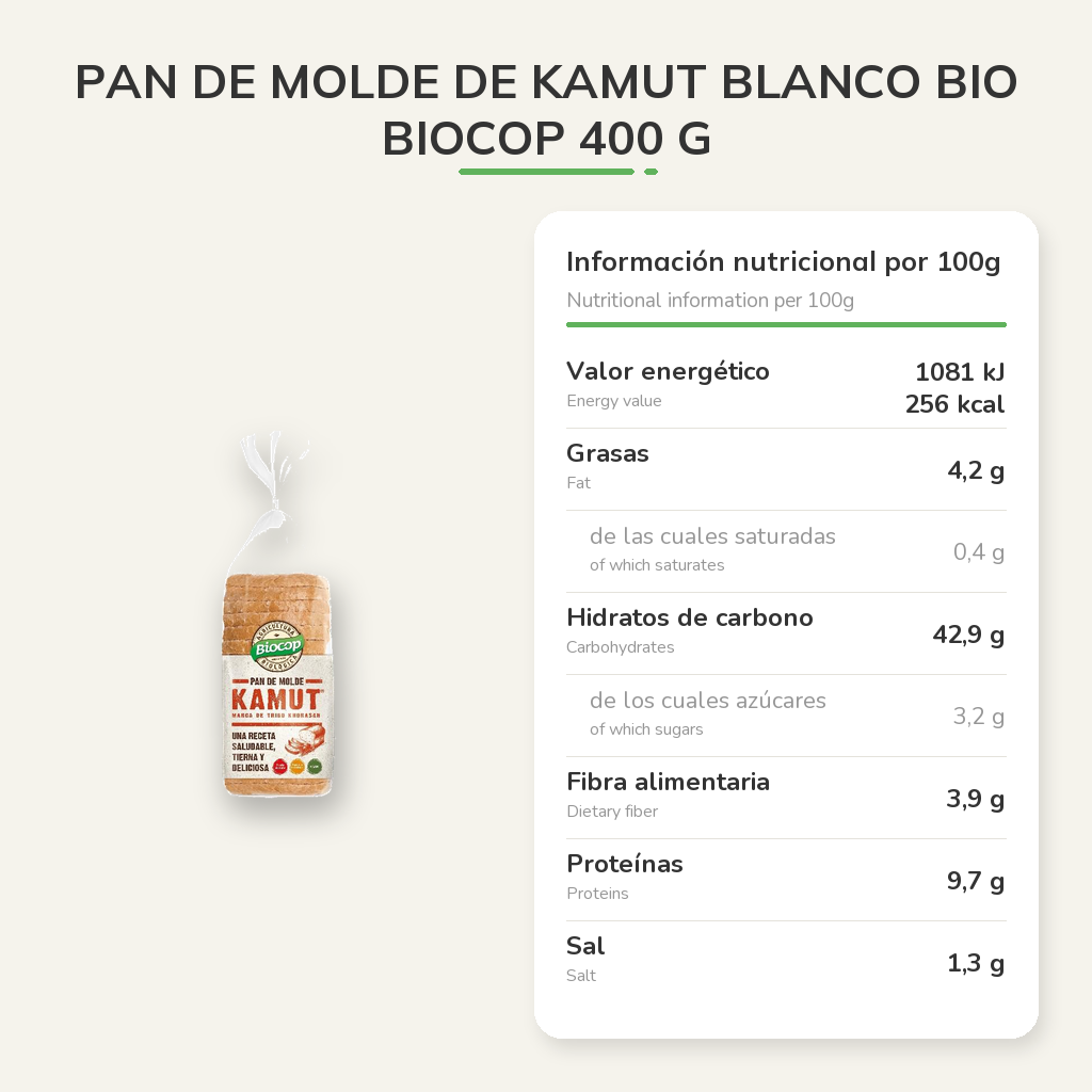 Información nutricional