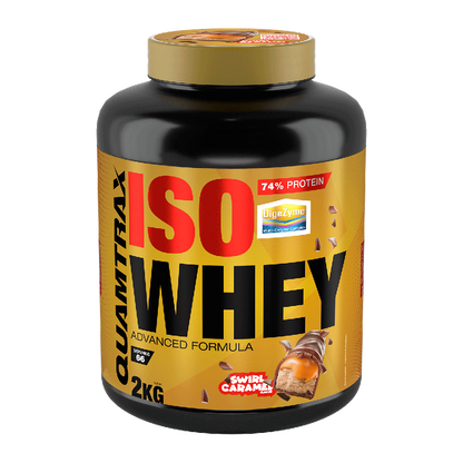 Isowhey - 2kg - Galleta Con Caramelo Crujiente - Proteína De Aislado De Suero Isolate - Quamtrax_0