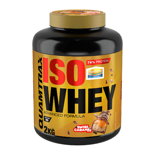 Isowhey - 2kg - Galleta Con Caramelo Crujiente - Proteína De Aislado De Suero Isolate - Quamtrax_0