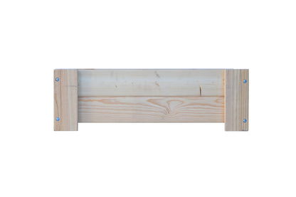 Mesa De Cultivo la Vega De Madera Natural 79 X 56 X 25 Cm 60l + Bolsa Geotextil, Huerto Urbano Para Interior..