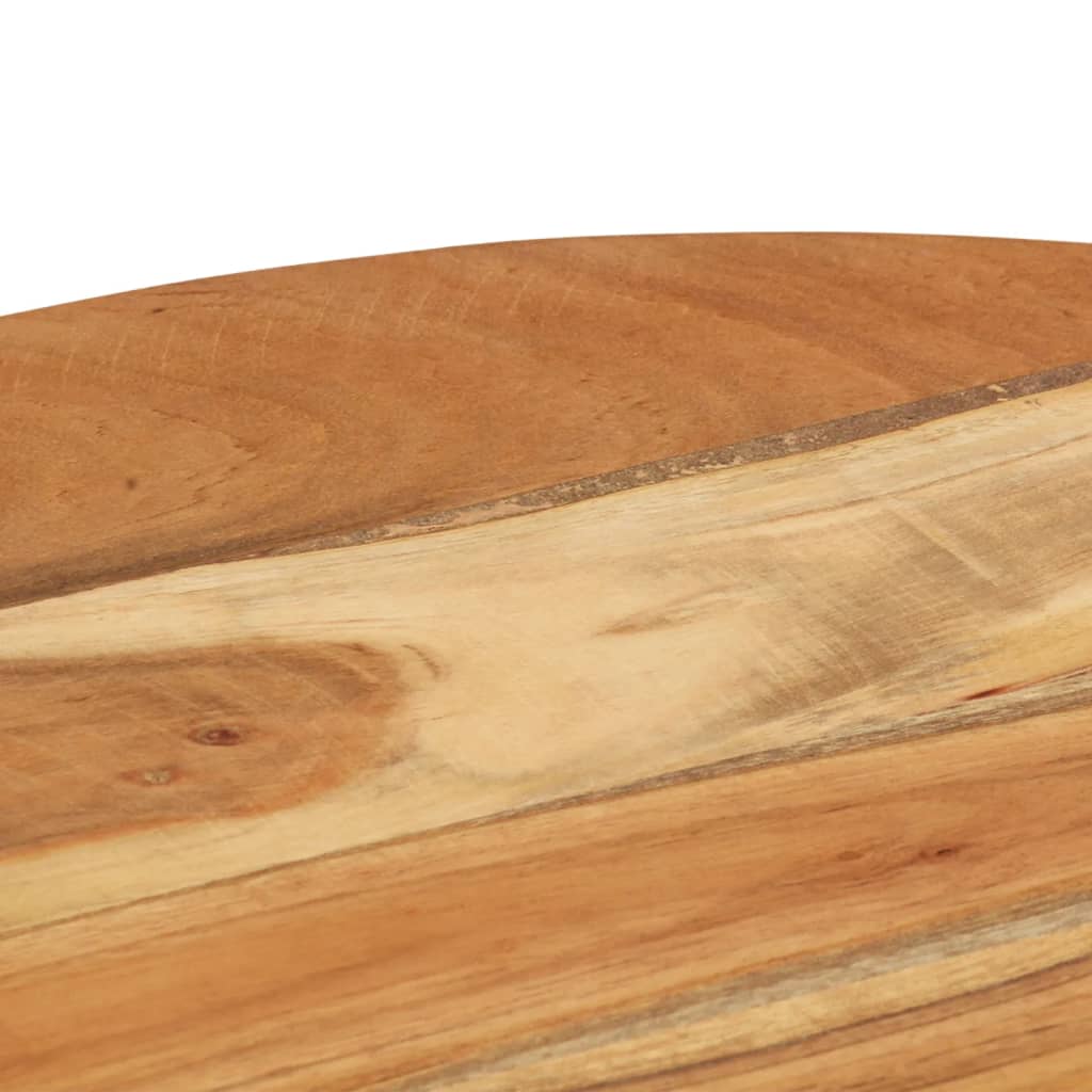 Mesa Auxiliar De Madera Maciza De Acacia 48x48x56 Cm_2