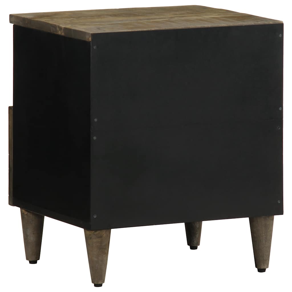 Mesitas Noche 2 Uds Madera Maciza Mango Gris Claro 40x33x46 Cm_3