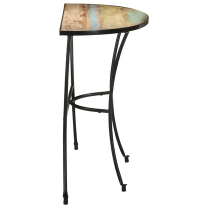 Mesa Auxiliar De Madera Maciza Reciclada 110x40x77 Cm_1