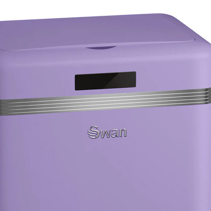 Swan Cubo De Basura Cocina Automático, Sensor De Movimiento, 45l, Metálico, Papelera Reciclaje, Swka4500purneu, Morado_2
