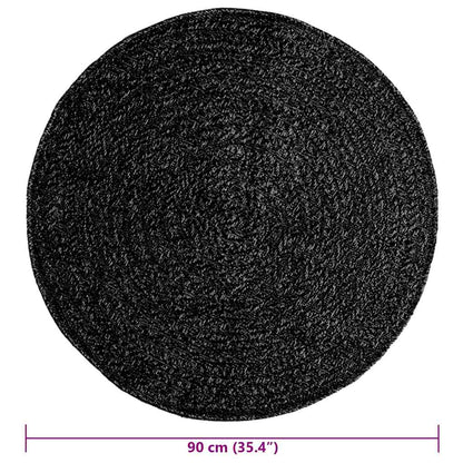 Vidaxl Alfombra Zizur Apariencia Yute Interior Exterior Antracita_2