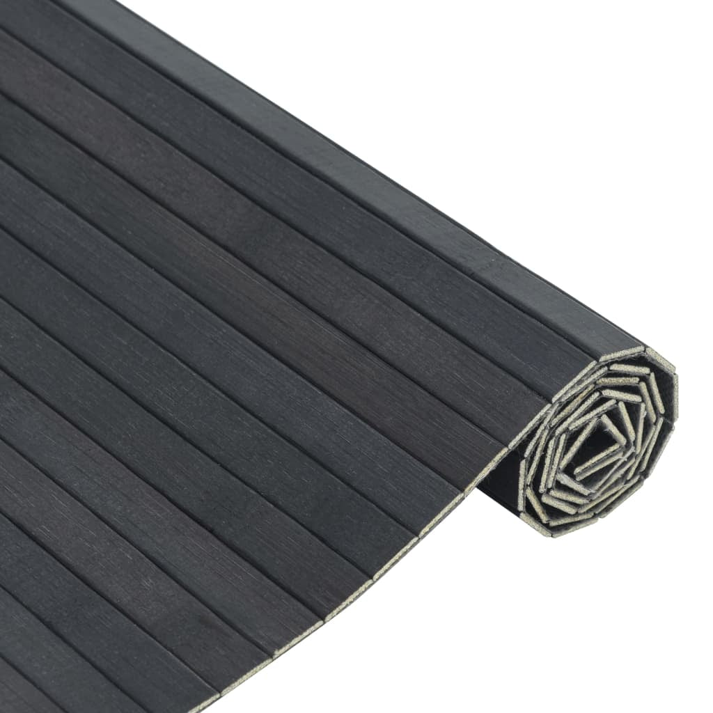 Vidaxl Alfombra Rectangular Bambú Gris 70x100 Cm_3