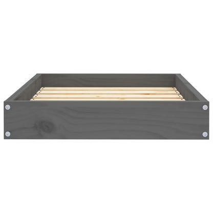 Vidaxl Cama Para Perros Madera Maciza De Pino Gris 61,5x49x9 Cm_3