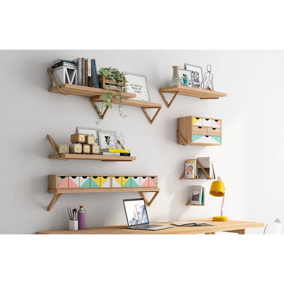 Balda mural Triangle 90x25 cm