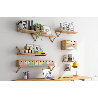 Balda mural Triangle 90x25 cm