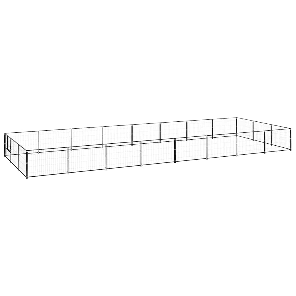 Perrera Acero 24 M² Negra_1