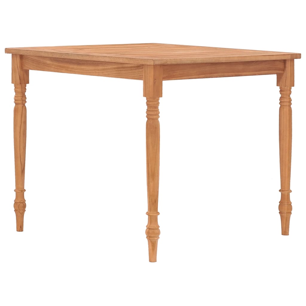 Mesa Batavia De Madera Maciza De Teca 85x85x75 Cm_1