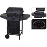 Barbacoa De Gas Con 2 Quemadores Black