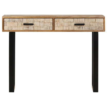 Mesa Consola De Madera Maciza De Mango 100x30x75 Cm_0