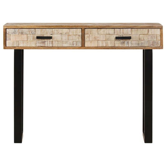 Mesa Consola De Madera Maciza De Mango 100x30x75 Cm_0