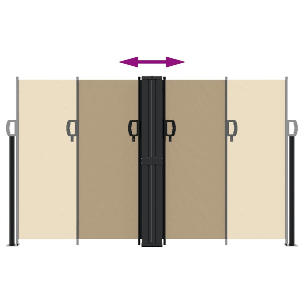 Vidaxl Toldo Lateral Retráctil Beige 140x1200 Cm_4