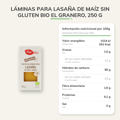Información nutricional