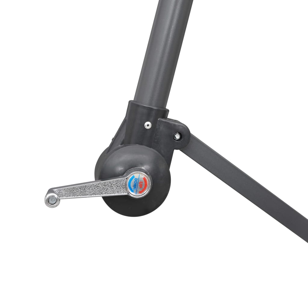 Sombrilla Colgante Con Palo De Aluminio Blanco 3 M_4