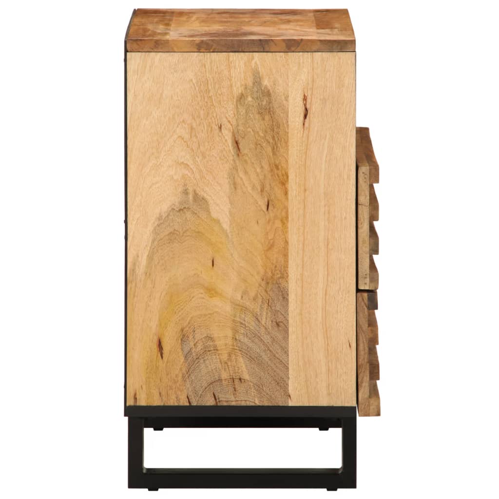 Mesita De Noche Madera Maciza De Acacia 50x34x62 Cm_2