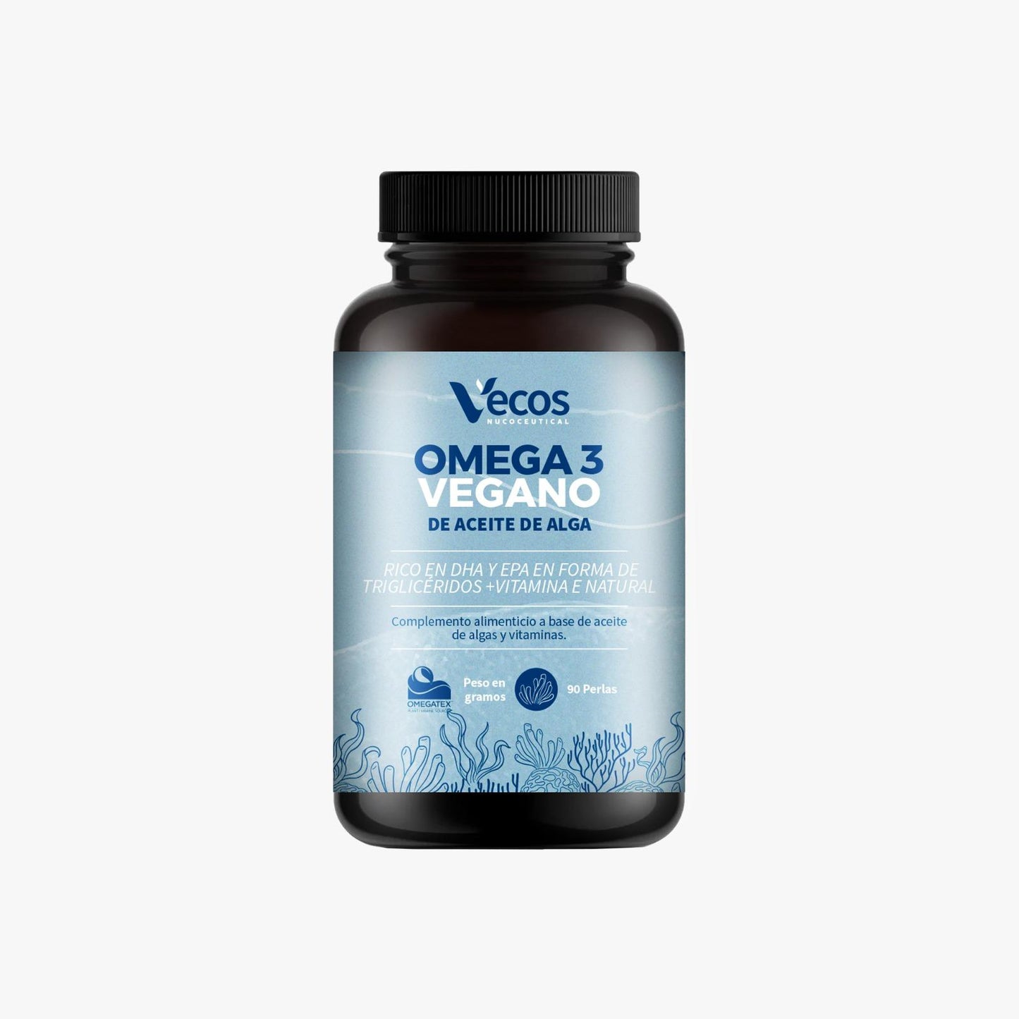 Omega 3 Vegano De Aceite De Algas Rico En DHA Y EPA (90 perlas)_0