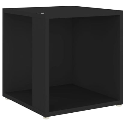 Mesa Auxiliar Madera Contrachapada Negro 33x33x34,5 Cm_0