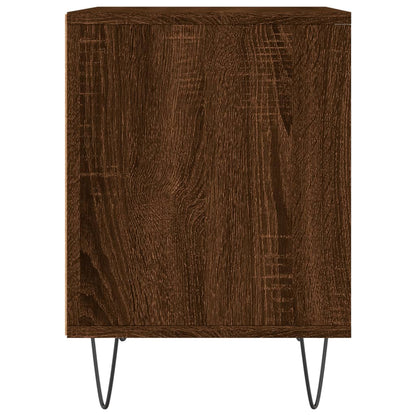 Mesitas Noche 2 Uds Madera Ingeniería Marrón Roble 40x35x50 Cm_4