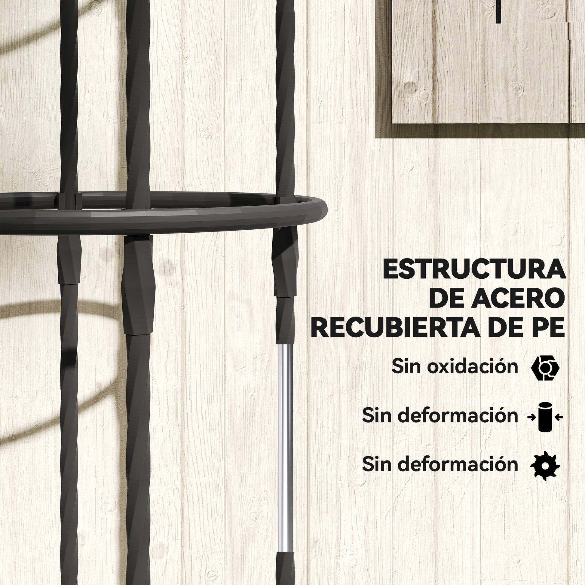 Outsunny Juego De 2 Obeliscos De Jardín De Acero 1,74 M Para Plantas Trepadoras_5