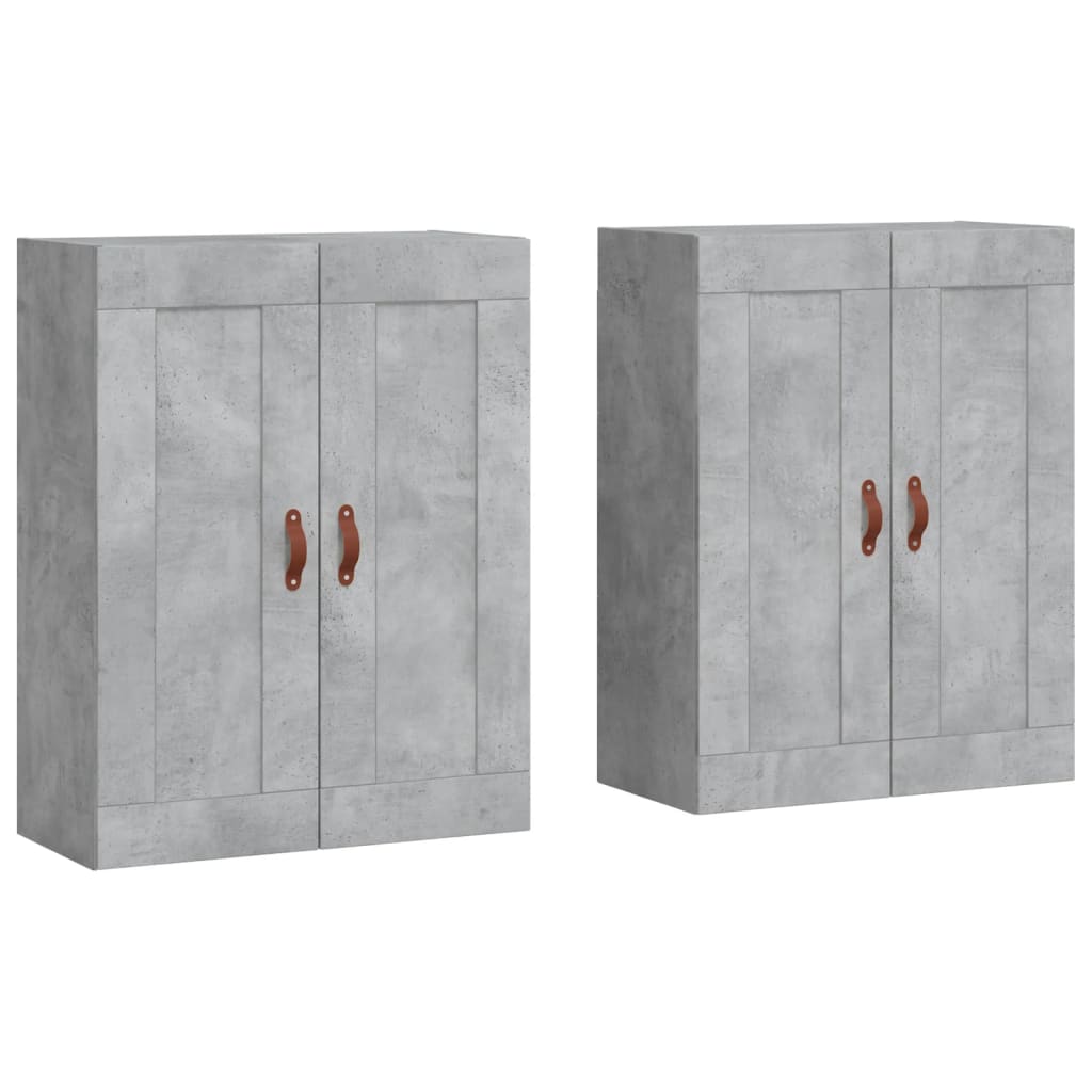 Armarios De Pared 2 Uds Madera De Ingeniería Gris Hormigón_1