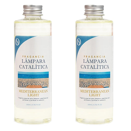 Pack 2x Fragancia Para Lámpara Catalítica 200ml: Aroma Mediterranean Light - Disfruta De Tu Aroma Favorito Más Tiempo_0