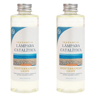 Pack Ahorro 2x Fragancia Lámpara Catalítica 500ml: Aroma Mediterranean Light - Disfruta De Tu Aroma Favorito Más Tiempo_0