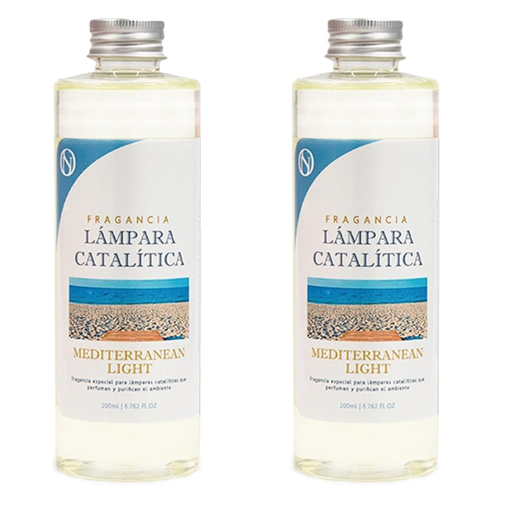 Pack Ahorro 2x Fragancia Lámpara Catalítica 500ml: Aroma Mediterranean Light - Disfruta De Tu Aroma Favorito Más Tiempo_0