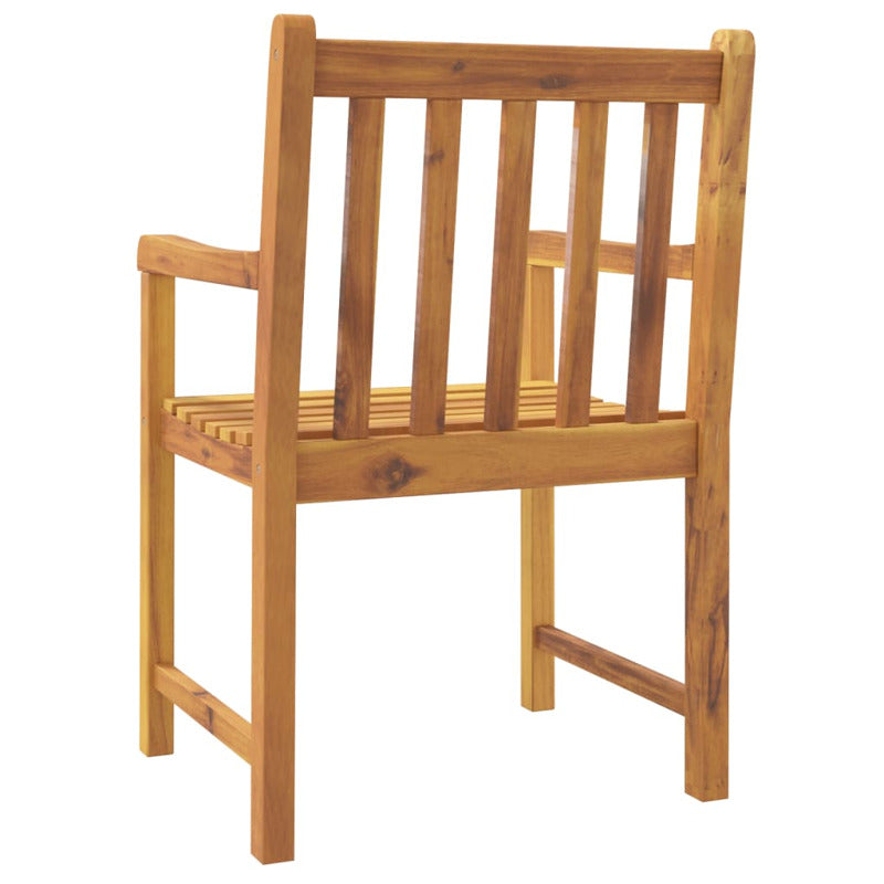 Vidaxl Sillas De Jardín 4 Uds Madera Maciza De Acacia 56x55,5x90 Cm_5
