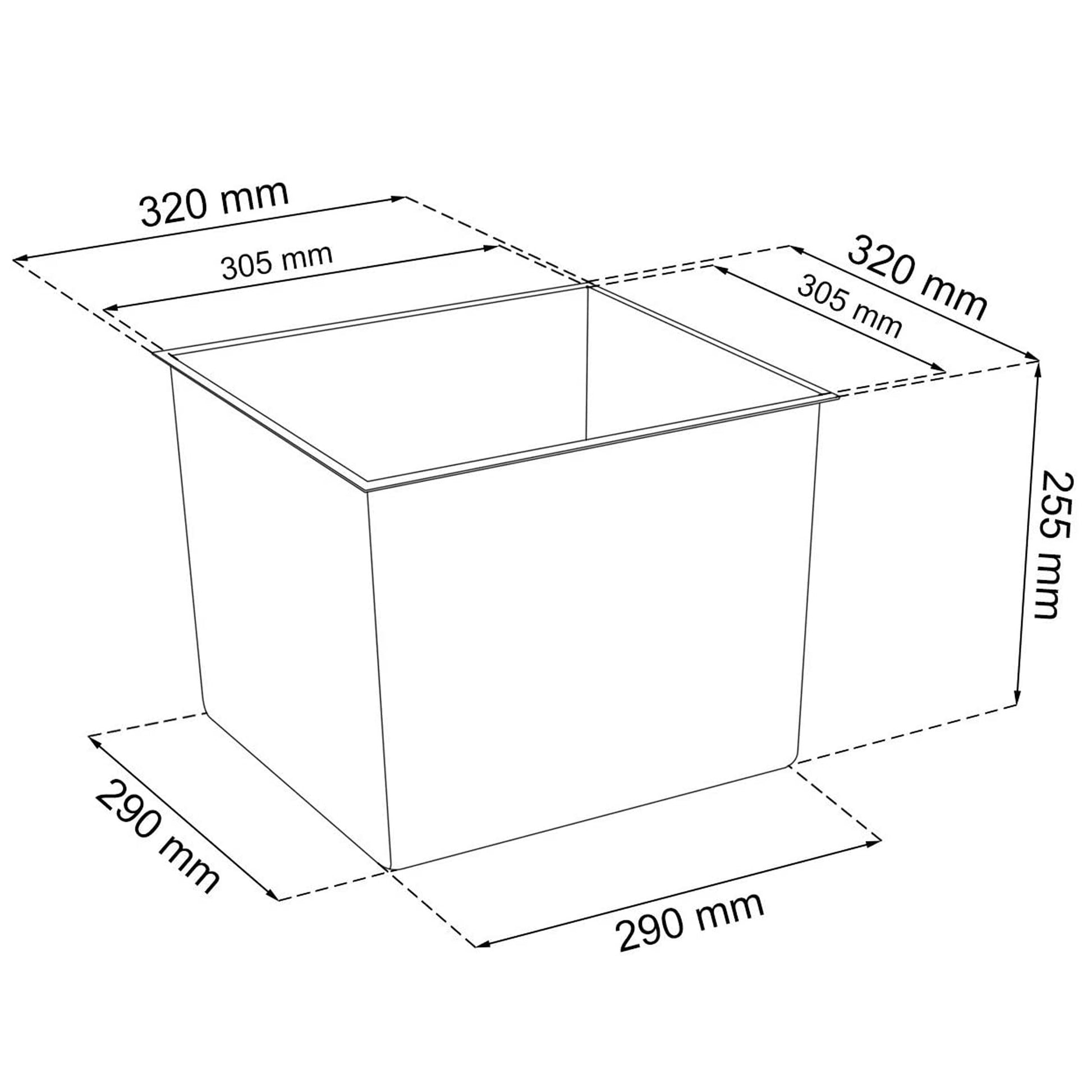 Maceta Rato De 49 Litros Con Inserto 32,5 X 32,5 X 61 Cm En Color Antracita