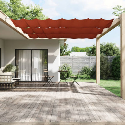 Vidaxl Toldo Vertical Terracota Tela Oxford 180x420 Cm_1