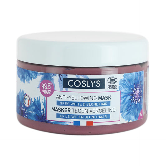 Mascarilla capilar anti-amarilleo pelo blanco / rubio Coslys 250 ml