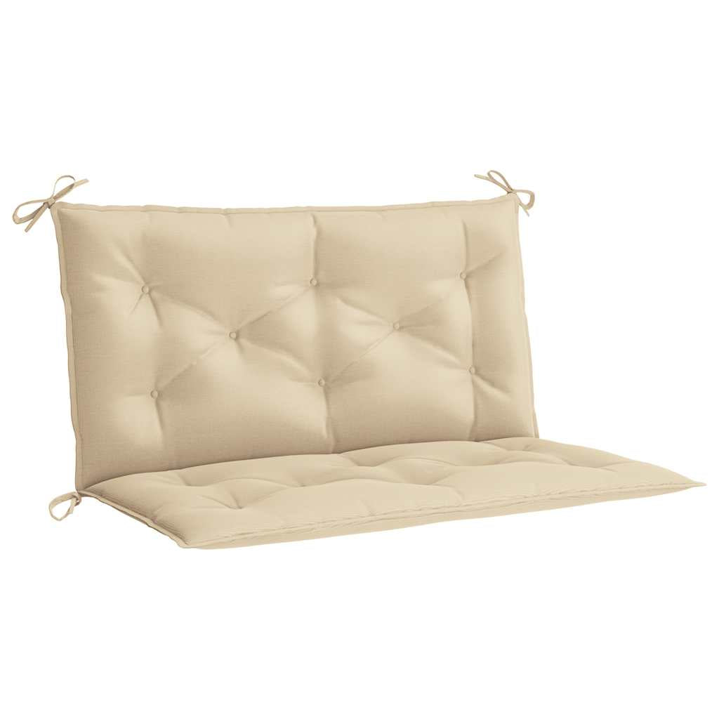 Vidaxl Cojín De Banco De Jardín Tela Oxford Beige 100x(50+50)x7 Cm_0