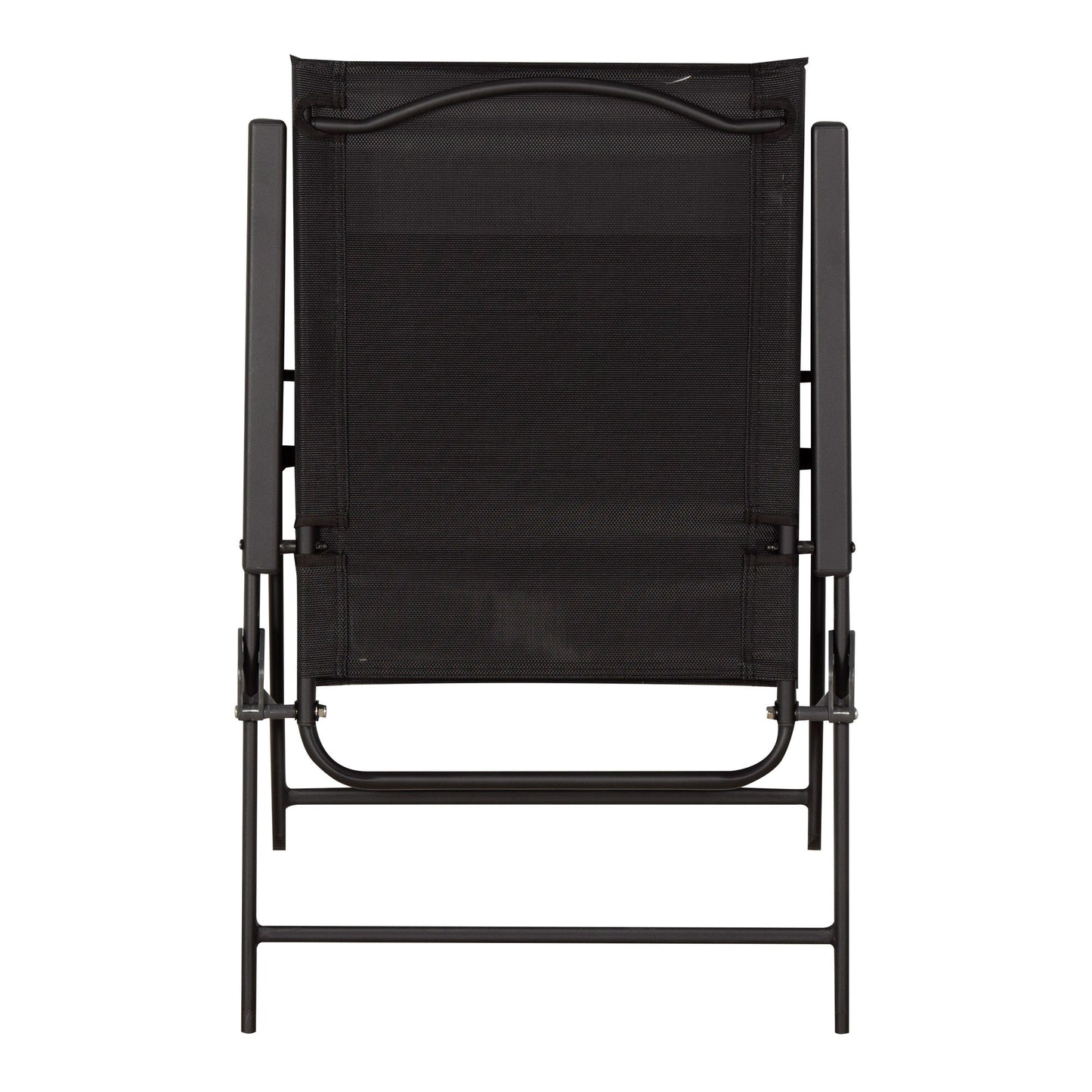 Aktive Pack 2 Sillas Plegables De Jardín Slim Negras Con Reposabrazos_2