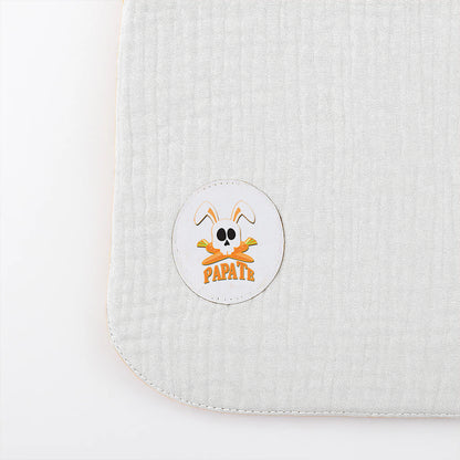 Babero De Algodón Orgánico Blanco_5